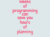 Planning and program...
